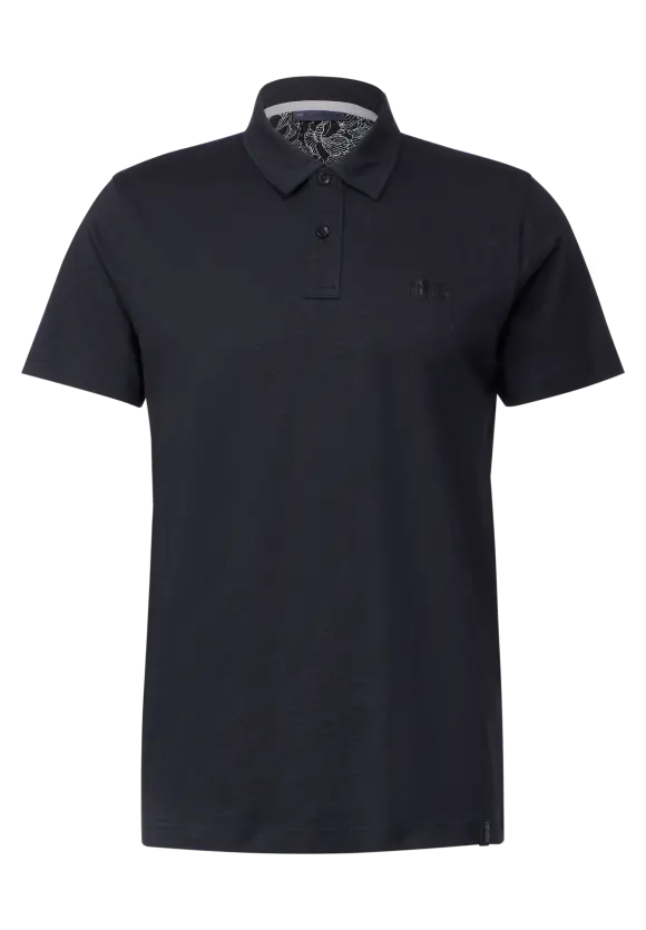 Slub Jersey Poloshirt - deep blue