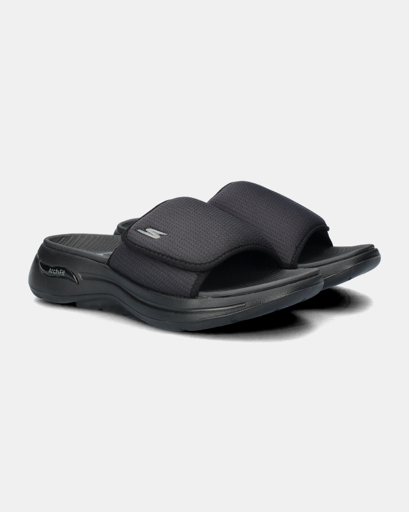 Skechers Go Walk Arch Fit Manta Ray Bay Slippers  - zwart