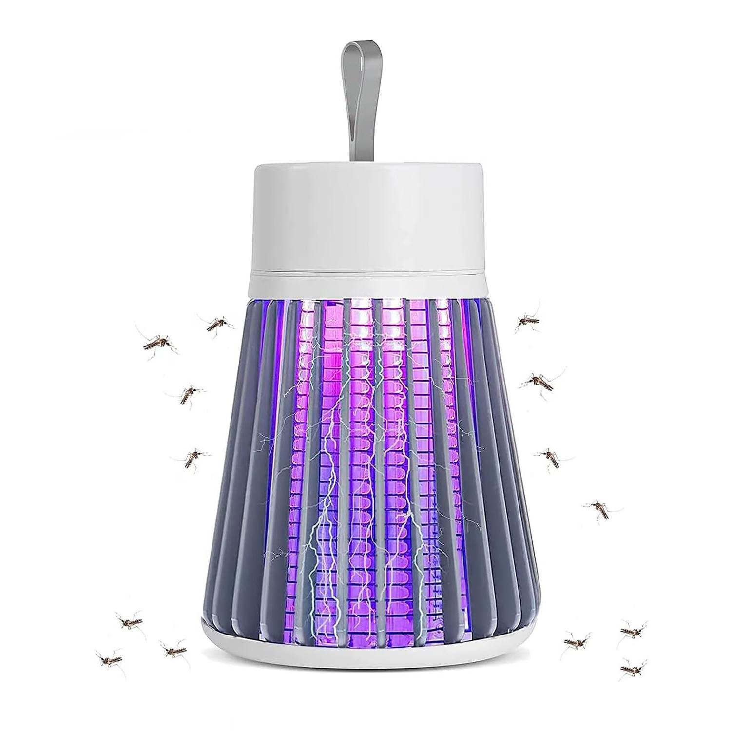 (Ø85x125mm) Elektrische USB Photokatalyse Anti Mücken Insekten Lampe Moskito Falle - Weiss