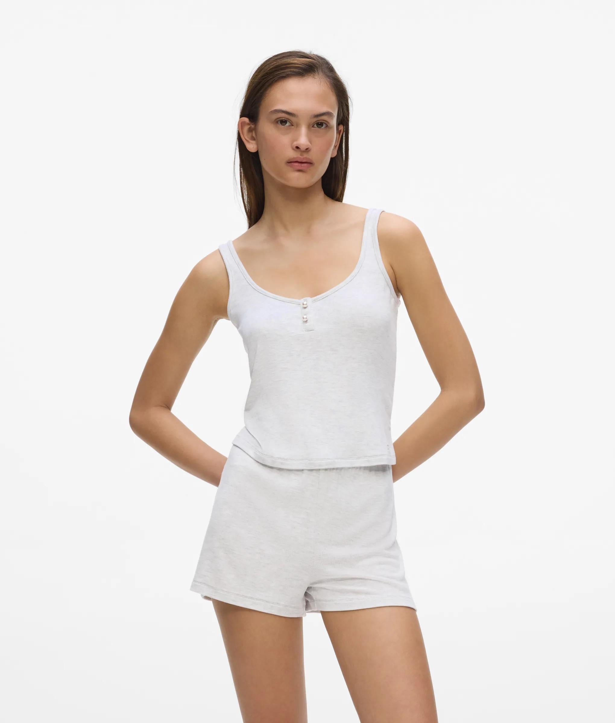 Faux-parel loungewear tanktop