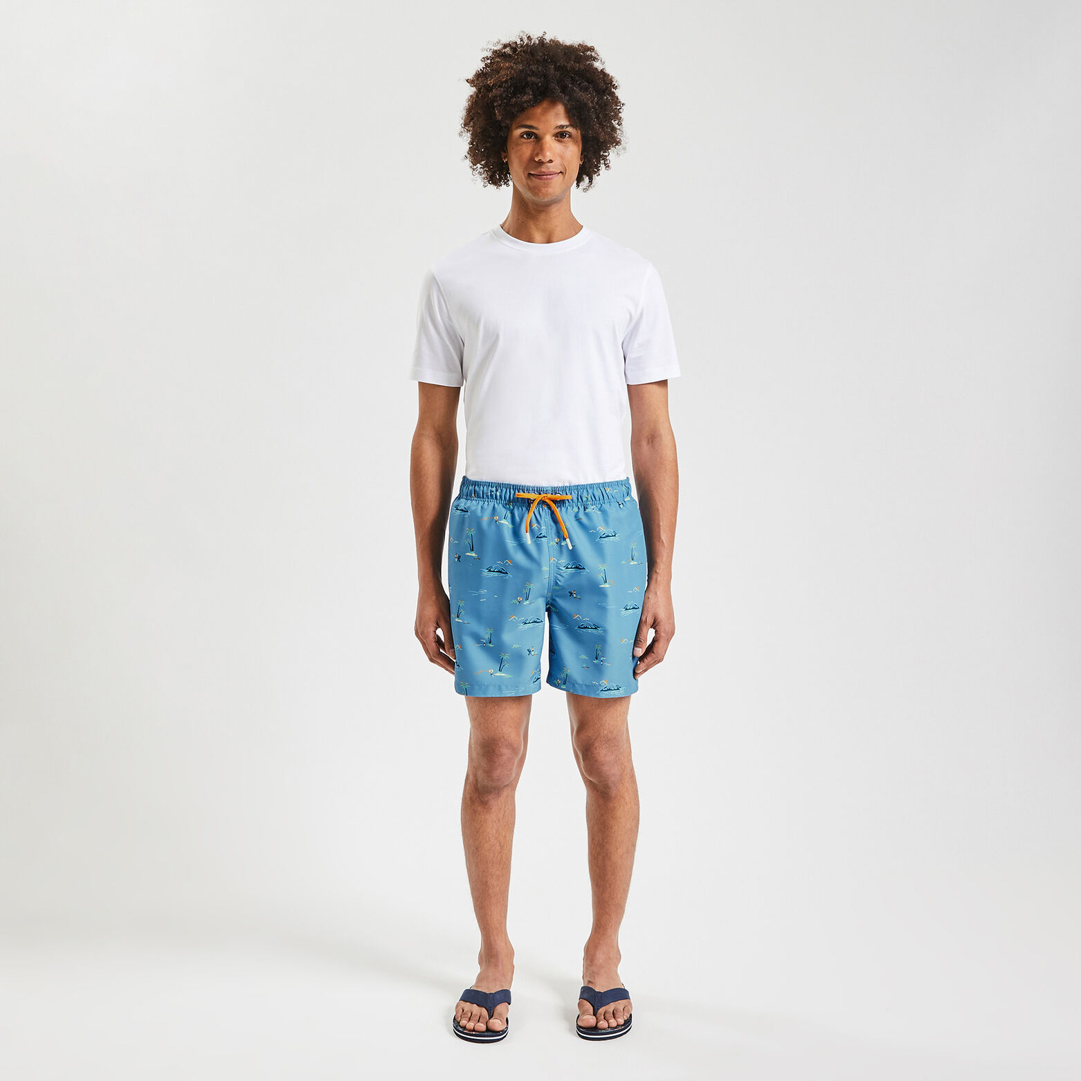 Maillot de bain imprimé Bleu