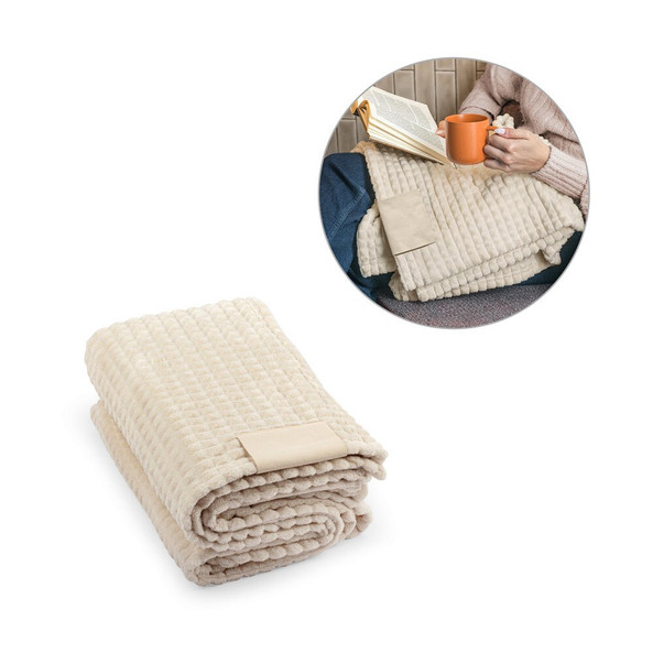 hi!dea 99096 - Couverture en polyester recyclé (100% rPET) avec détail cousu pour la personnalisation