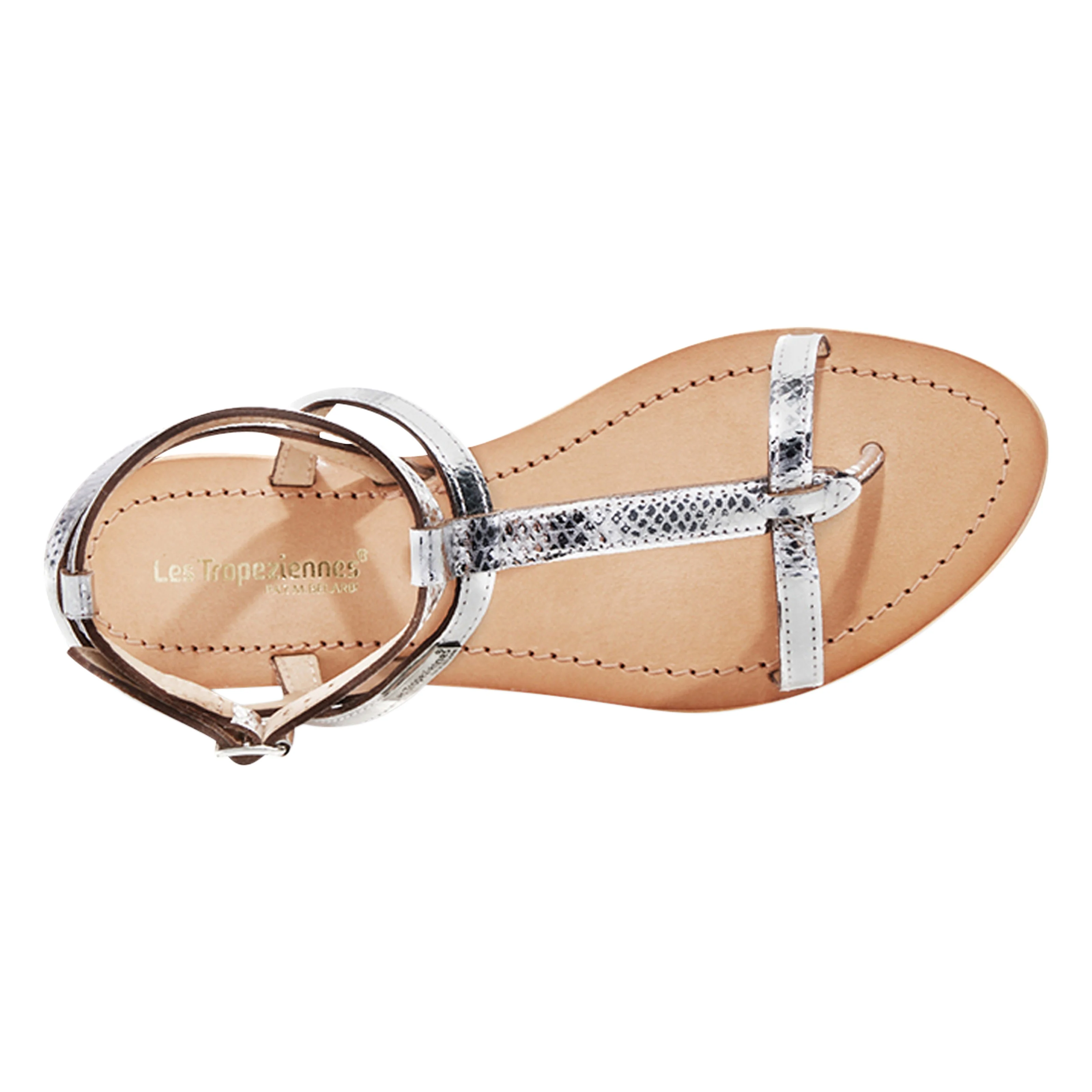 Sandales cuirpar m. Belarbi hilan | Argent