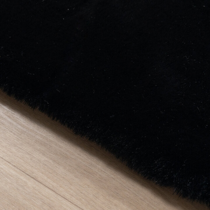 Zacht Hoogpolig vloerkleed - Comfy Supreme Zwart