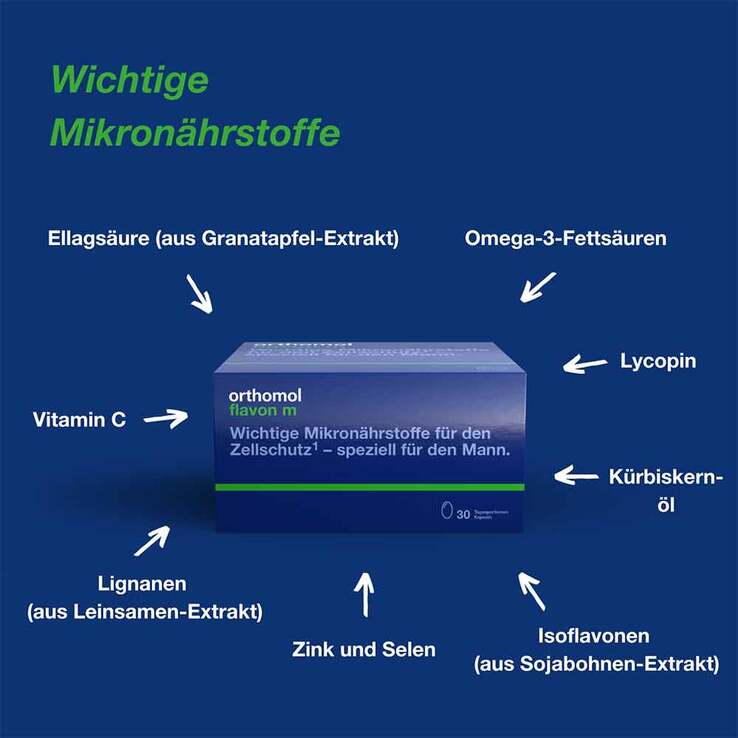 Orthomol Flavon M Kapseln, 30X2 St