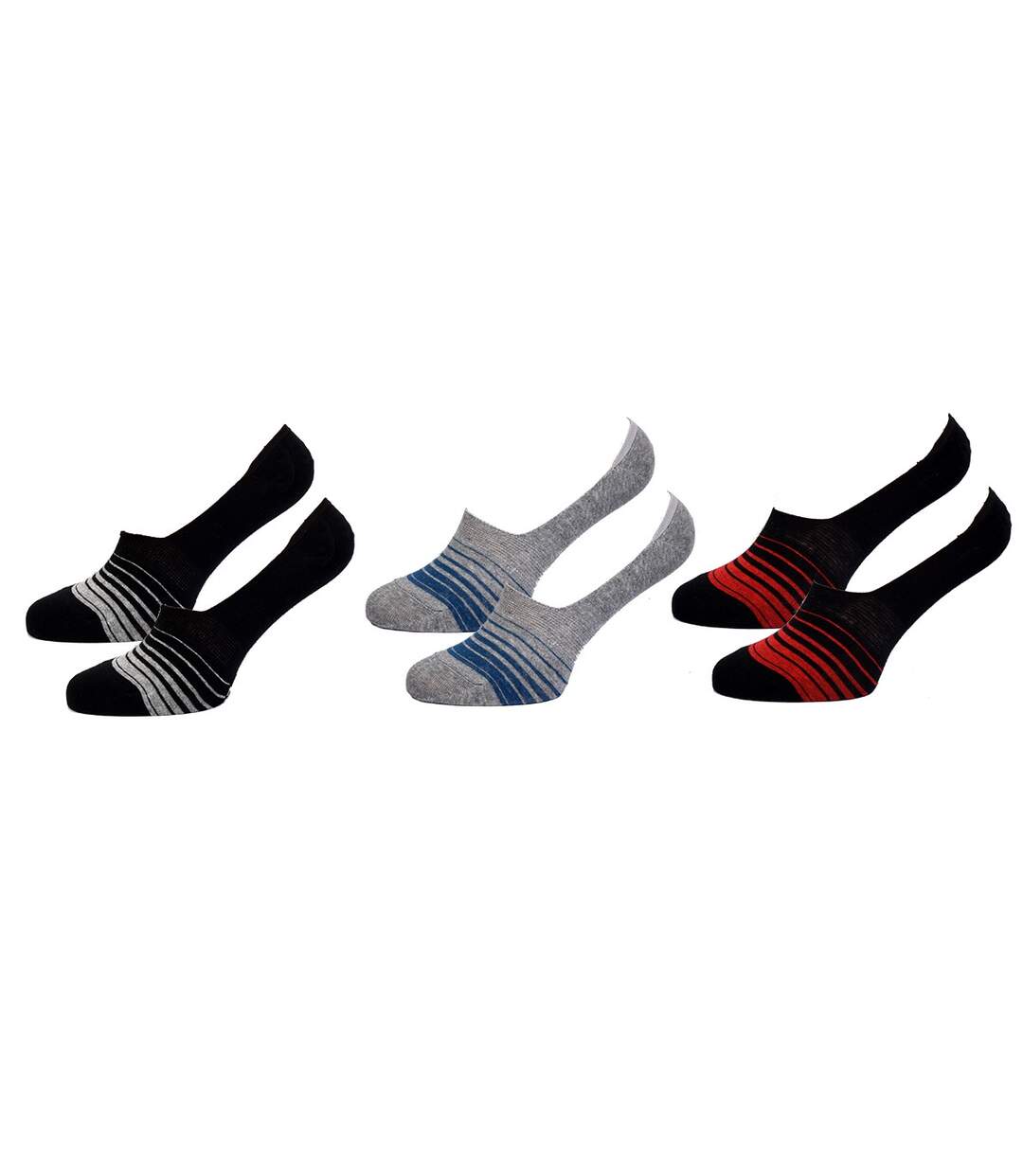 Chaussettes homme LOTTO Socquettes Tiges courtes Pack de 6 Paires Footies LOTTO assorties