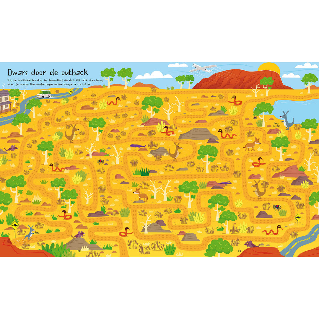 Uitgeverij usborne rond de wereld in doolhoven