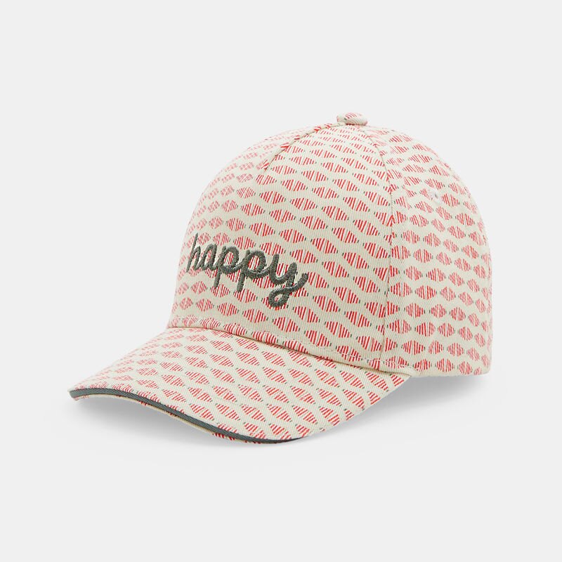 Casquette imprimée fille orange Orange