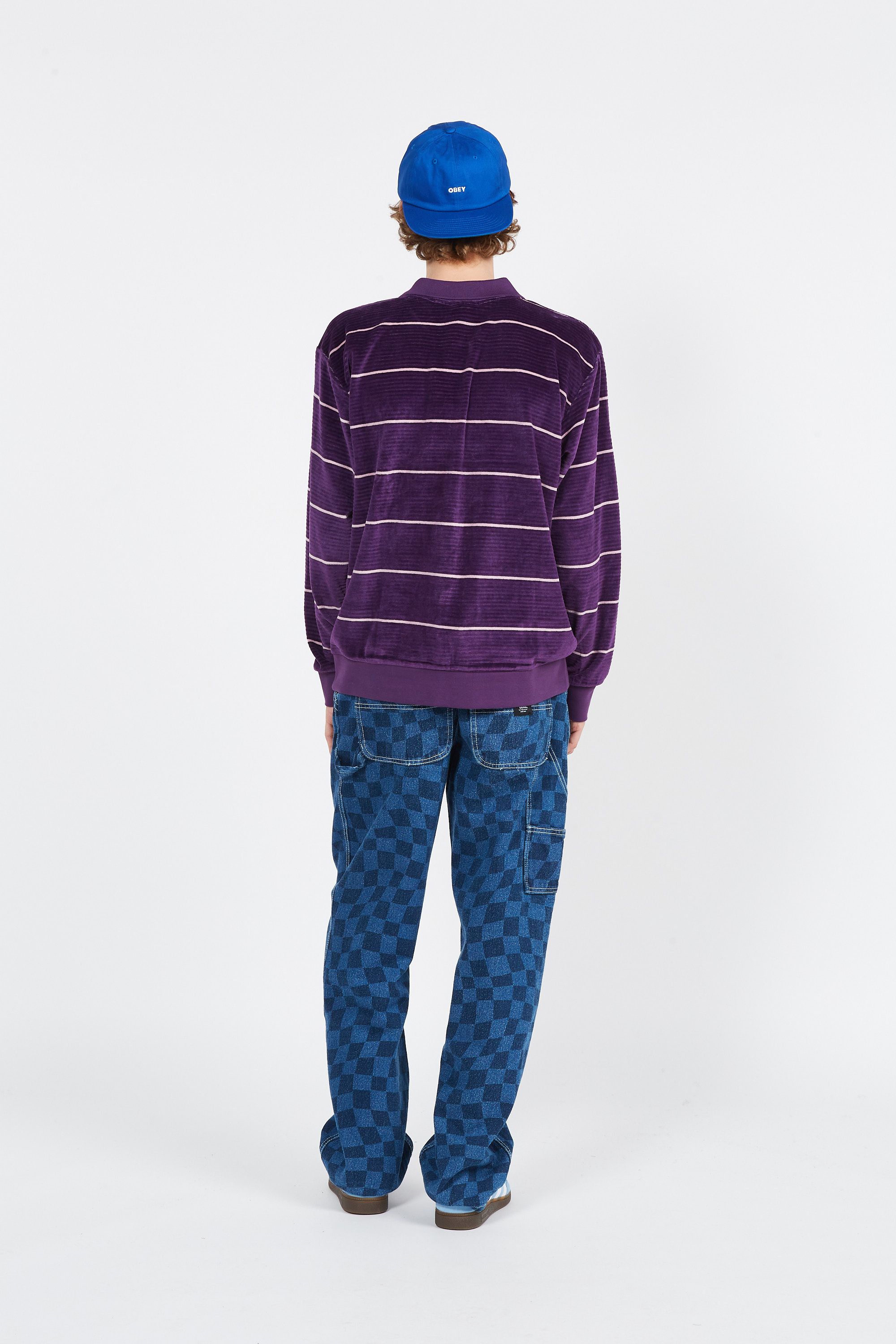 OBEY Polo ASTORIA VEOUR Violet