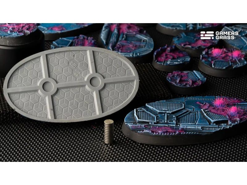 GamersGrass Base Alien Infestation oval 75 mm (x3) Hochwertige Bases für den Miniaturenbau