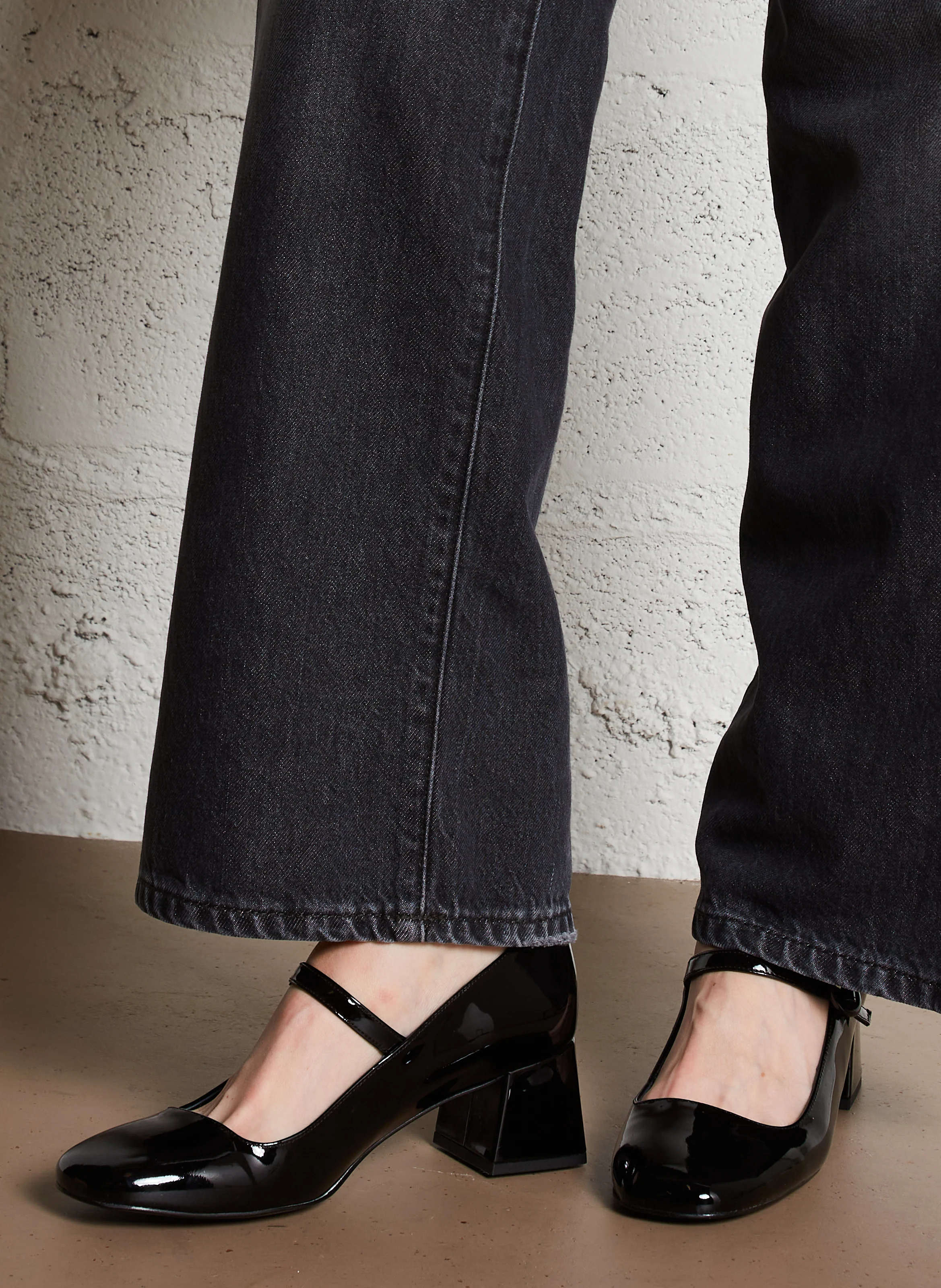 VALLON - Escarpins en cuir vernis | Noir