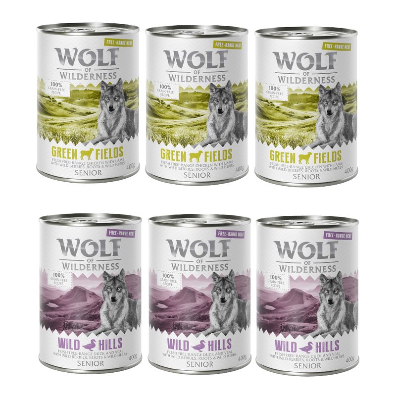 Lot mixte Wolf of Wilderness Senior Free Range