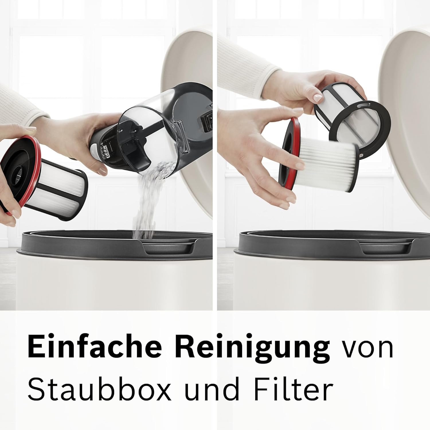 Bosch Akku-Staubsauger Unlimited 6 BKS6111P, kabelloser Handstaubsauger, beutellos, leicht, Hygiene-Filter, 10 Jahre Motorgarantie, hohe Saugleistung, Lange Laufzeit, alle Bodenarten, blau