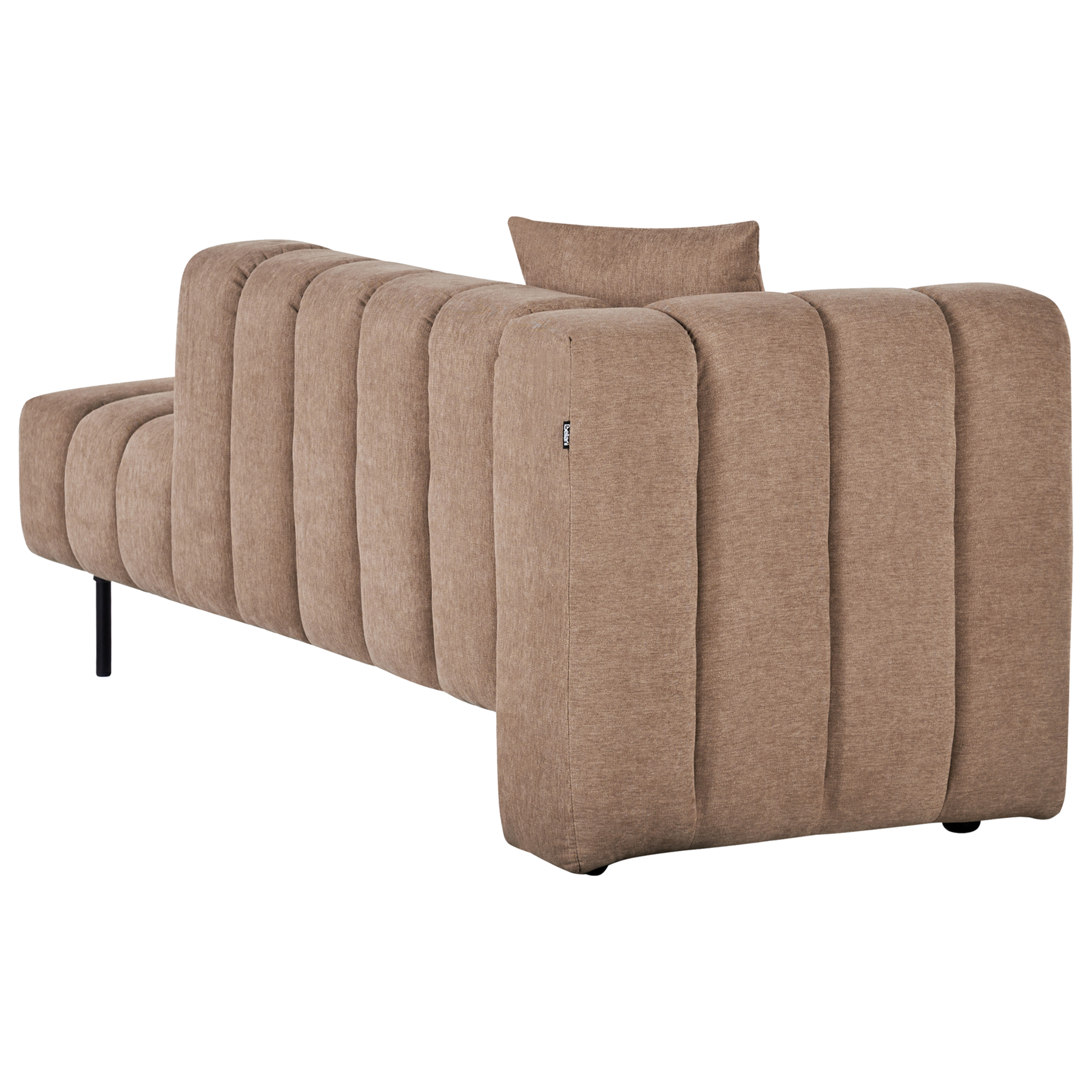 Beliani-LANNILS-Chaise longue-Lichtbruin-Linkszijdig-Polyester