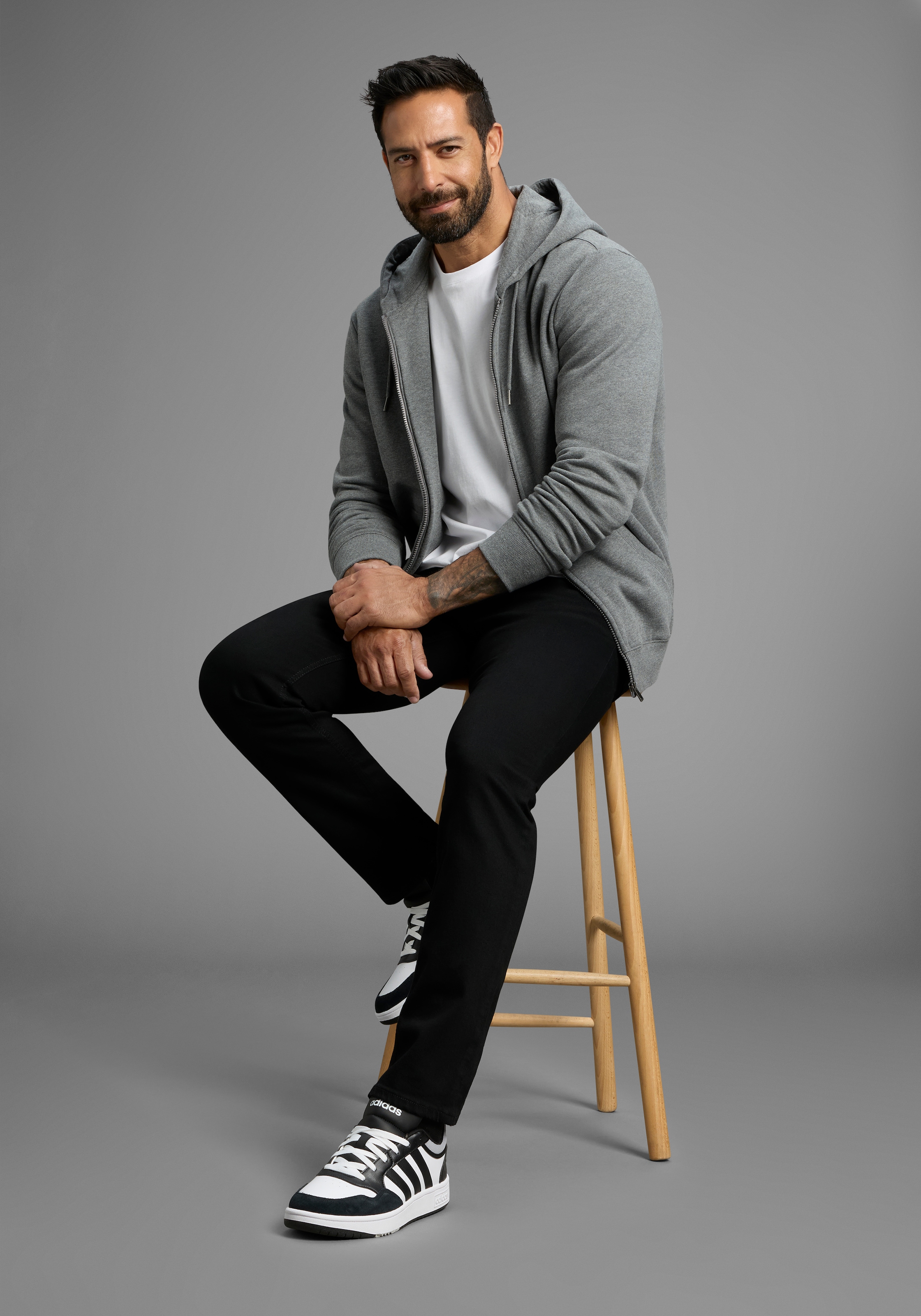 Man's World Kapuzensweatjacke , mit Taschen