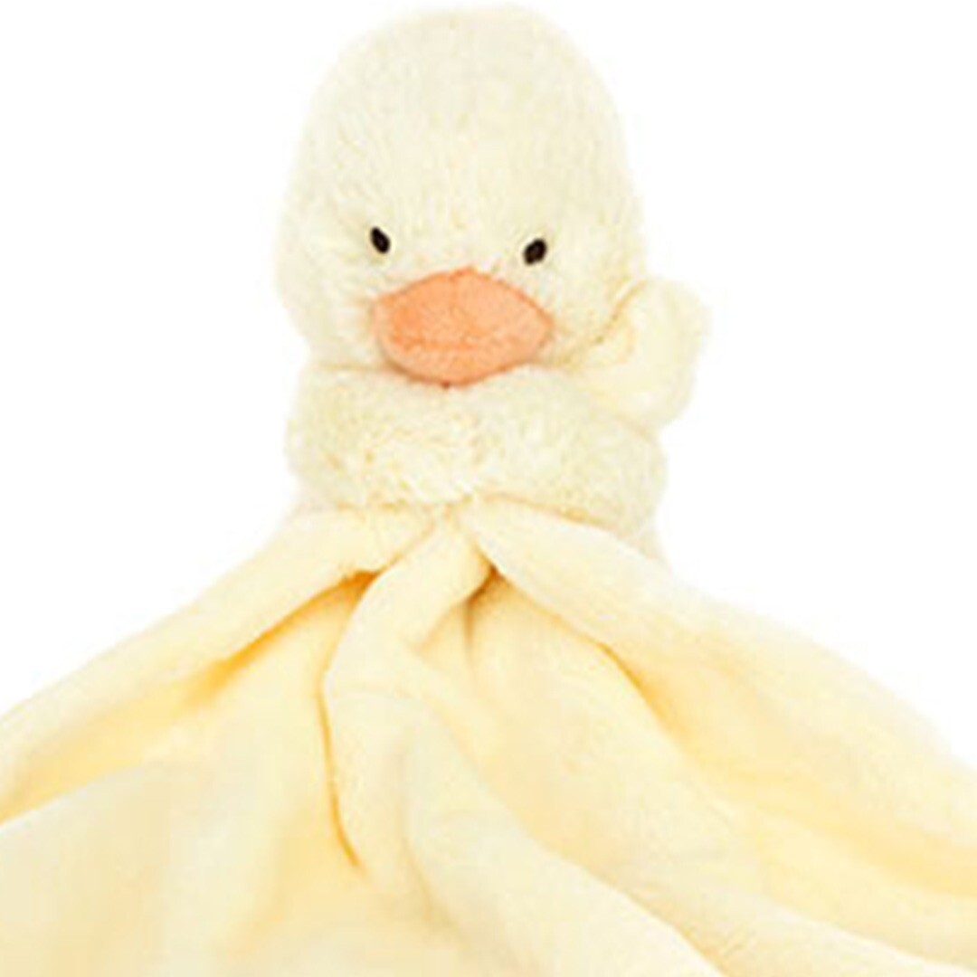 Jellycat knuffeldoek bashful eendje - 34 cm