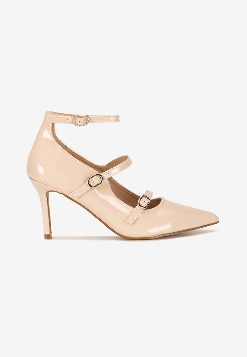 Chaussures à talon aiguille beige Nonalisa