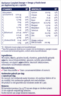 Davitamon Compleet Zwanger   Omega-3 Visolie Capsules 60CP