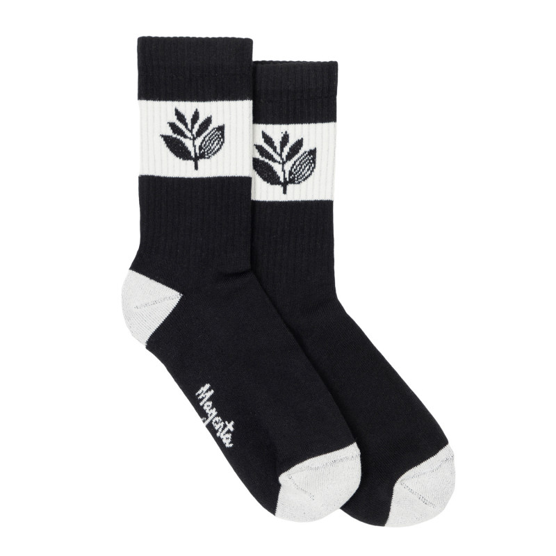 CHAUSSETTES À RAYURES - NOIR/BLANC