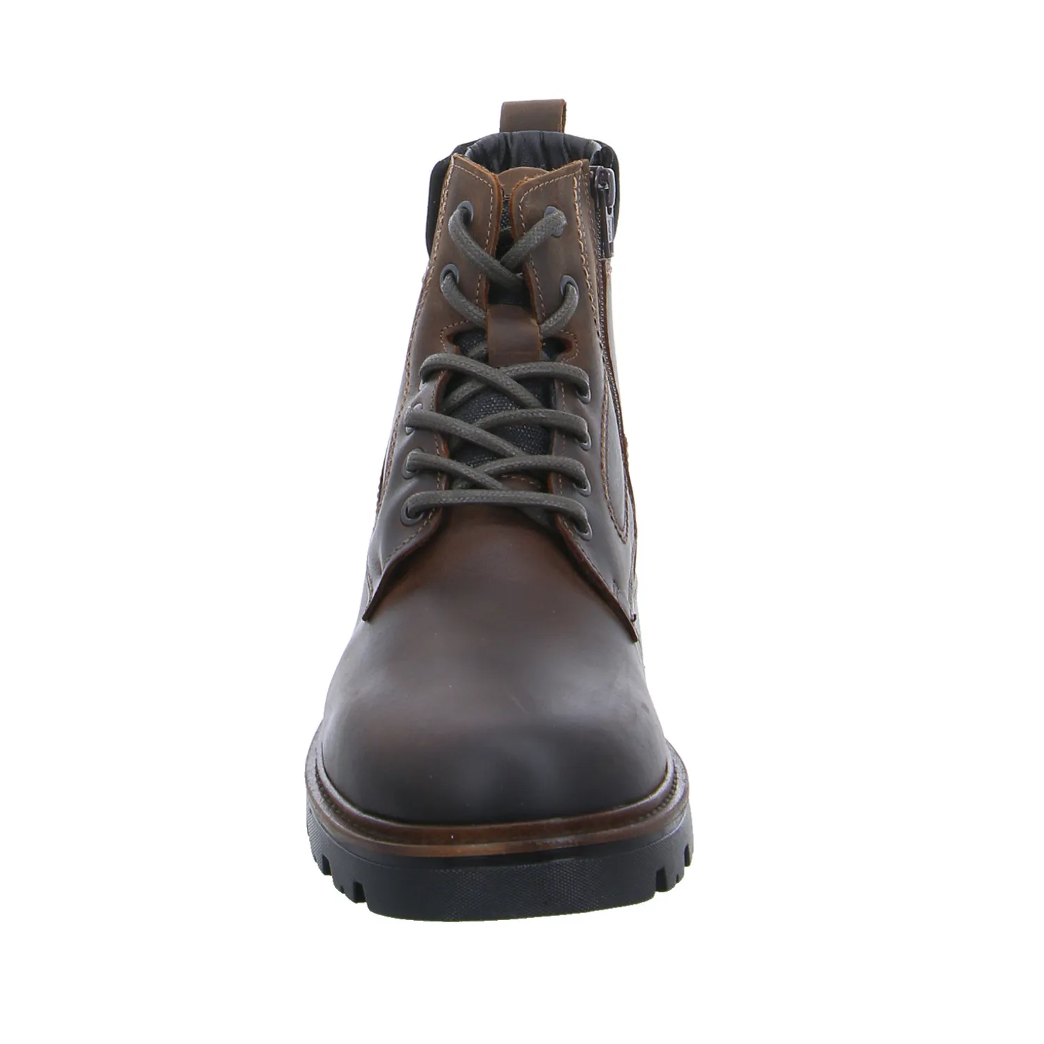 Winter-Boots Braun Leder