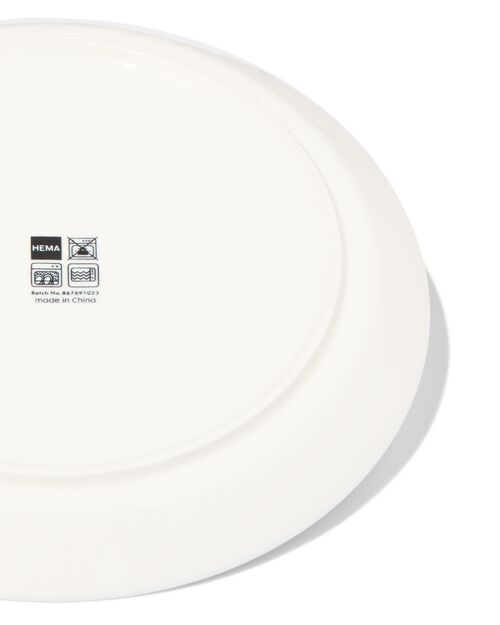 petite assiette Ø21cm - new bone blanc et bleu - vaisselle dépareillée