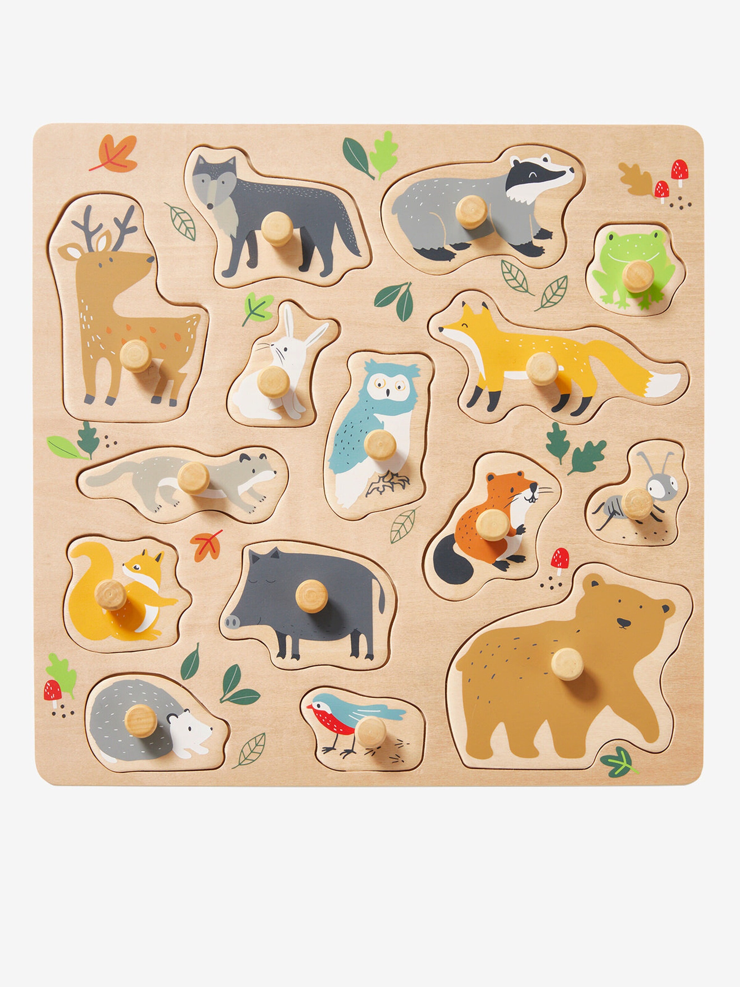 Vertbaudet Baby Steckpuzzle TIERE FSC® mehrfarbig