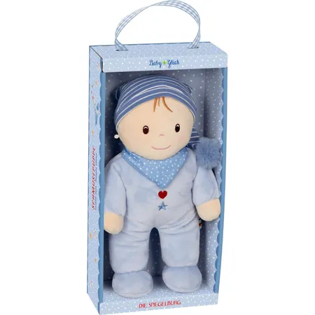 Die Spiegelburg Schmusepuppe, hellblau - BabyGlück