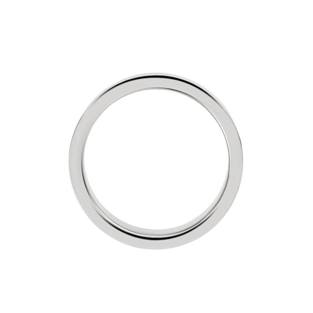 Bague Acier Blanc Walder
