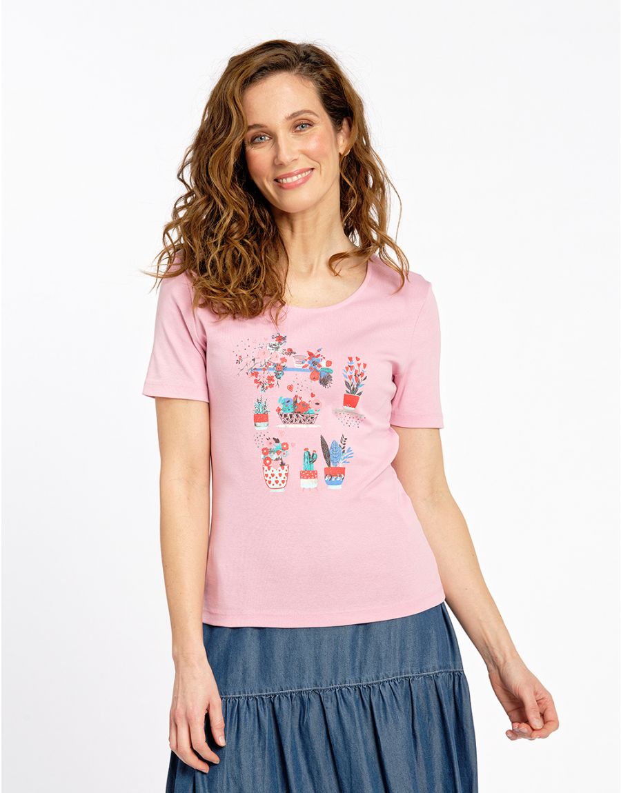 T-shirt rose coton BIO