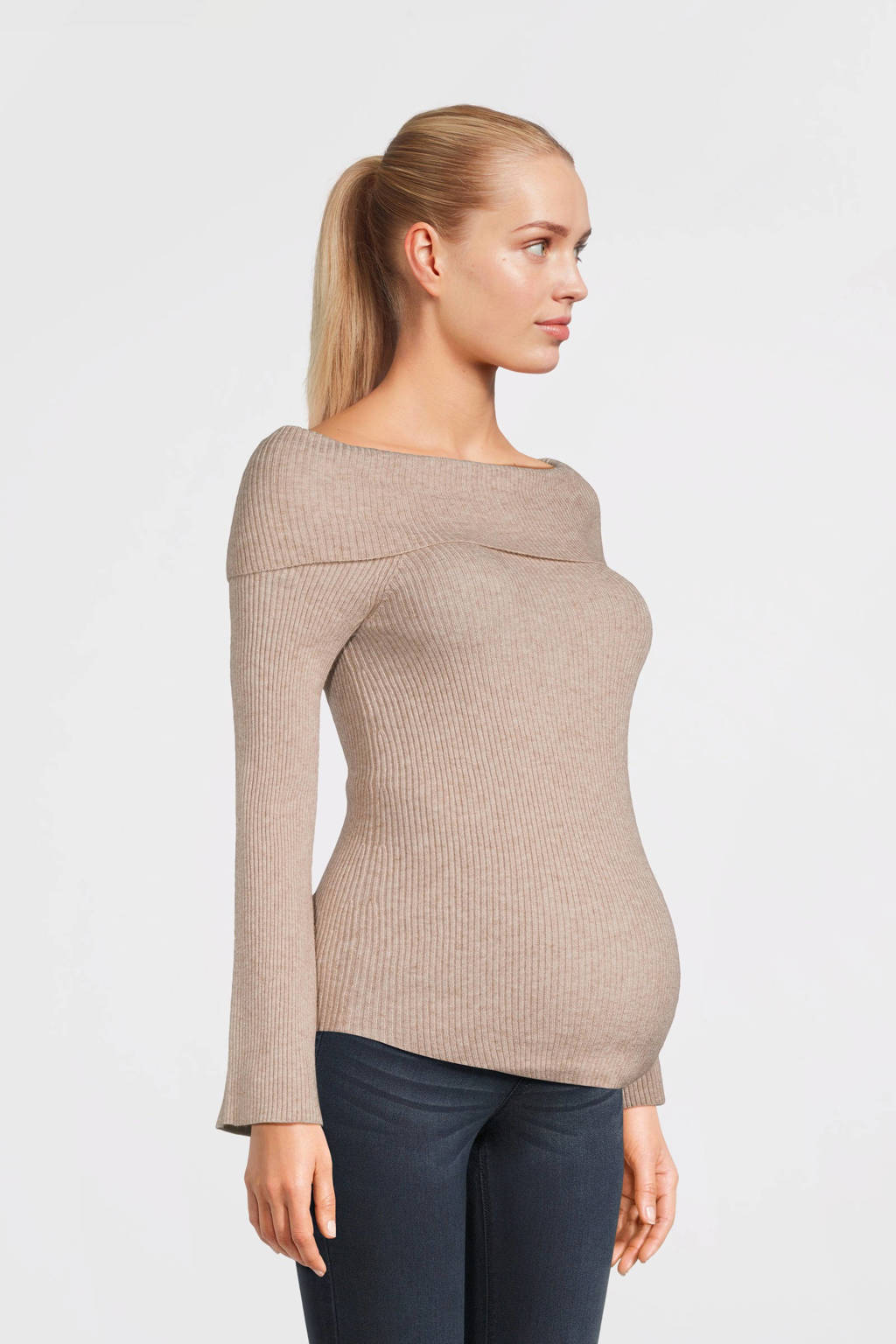ONLY MATERNITY zwangerschapstop lichtbruin