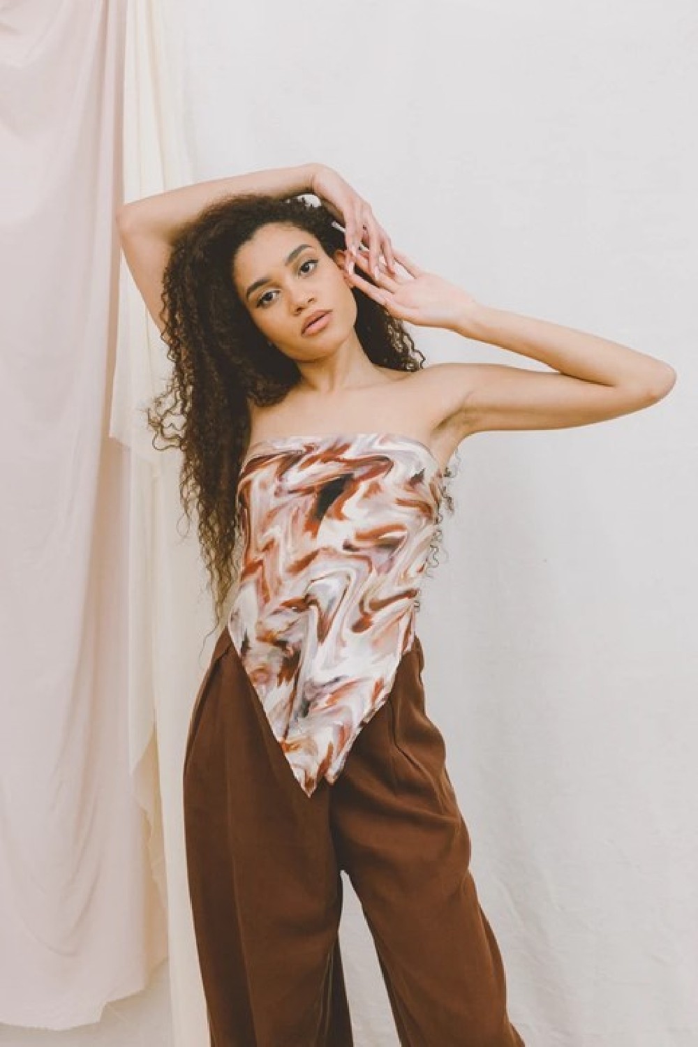 Cossac Tuch Multiway Scarf Top Autumn Print
