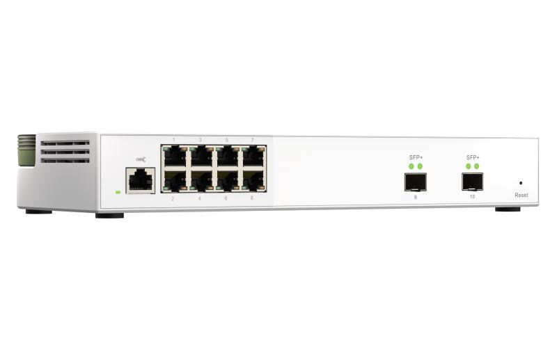 QSW-M2108-2S Web Managed Switch 10 Port<br>10GbE und 2.5GbE Layer 2 Web Managed Switch der Einstiegsklasse für den Einsatz in KMU-Netzwerken