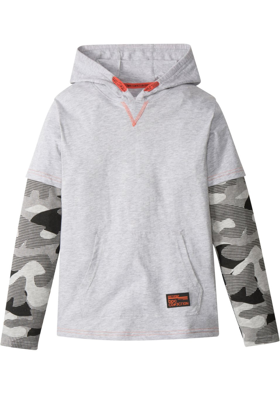 T-shirt double épaisseur style camouflage