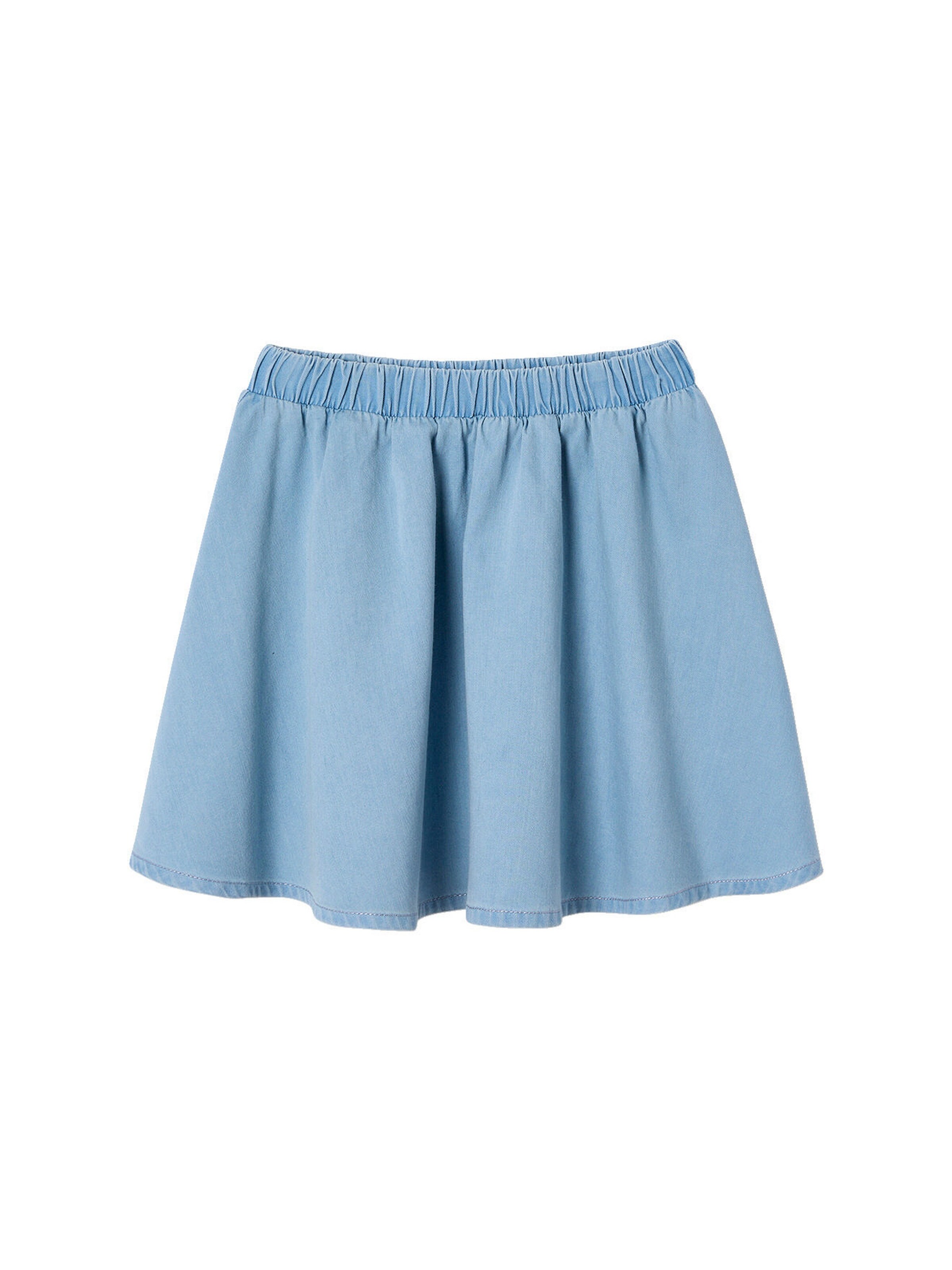 Vertbaudet Mädchen-Set: Bindebluse & Rock helles blau