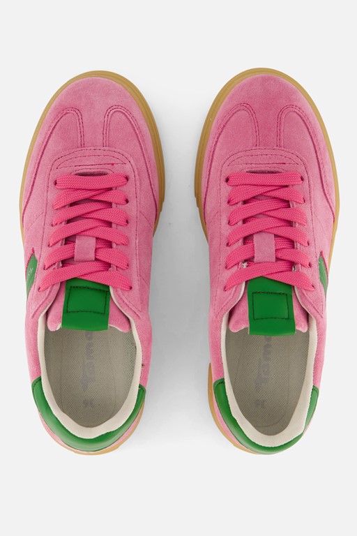 Tamaris Sneakers roze Textiel