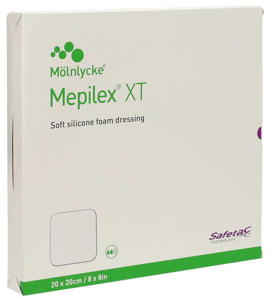 MEPILEX Safetac XT<br>5 Stück, 20x20cm, steril