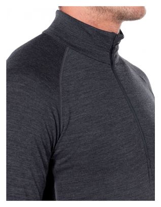 Maillot Manches Longues Icebreaker 200 Zone Half Zip Noir