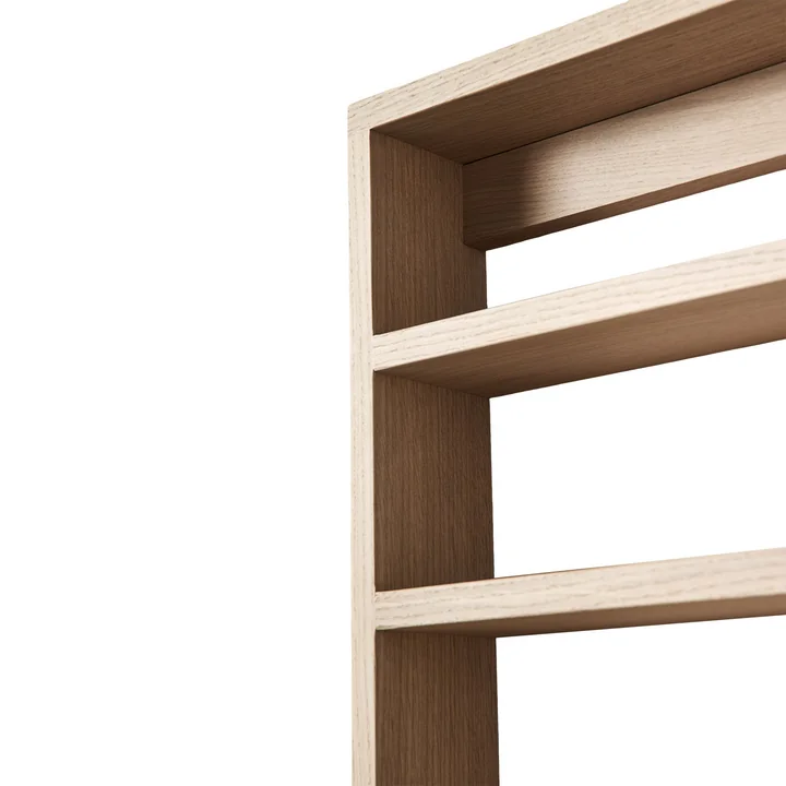 Andersen Furniture - A-Podium Shelf, 70 x 10 x 52 cm, Eiche weiss matt lackiert