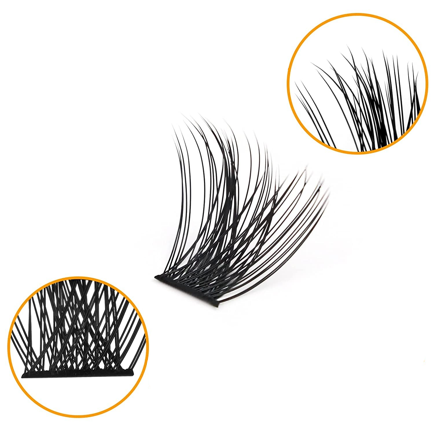 (72er Set) 8-16mm Eyelashes Wimpern Extensions Feine C Curl Fächer Wimpern