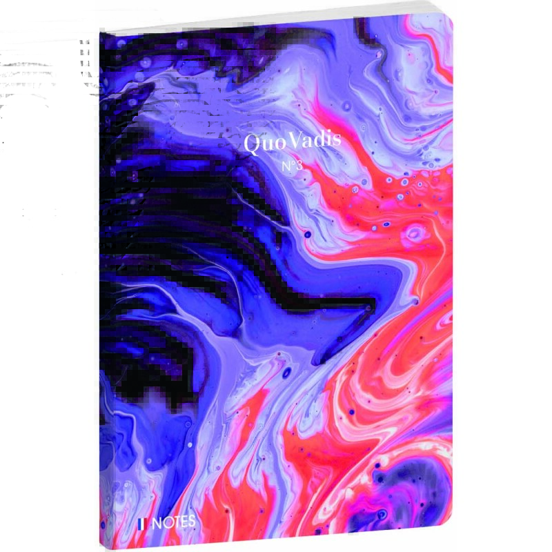 Quo Vadis - Carnet de notes - Iconique - Multicolore - Pages Lignées - 15x21 cm