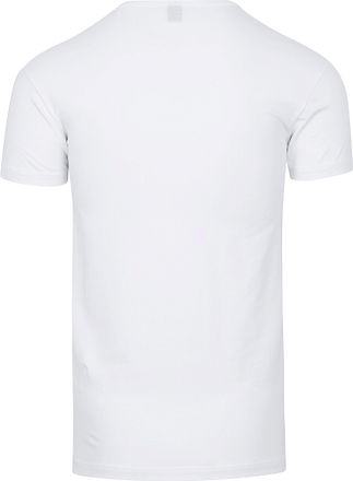 Alan Red Ottawa T-shirt Stretch Wit (2Pack) Herenmode 6680/2P/01 Ottawa T-Shirt
