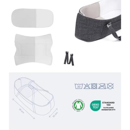 Couffin bébé Doomoo Nest & Go Grey - BABYMOOV