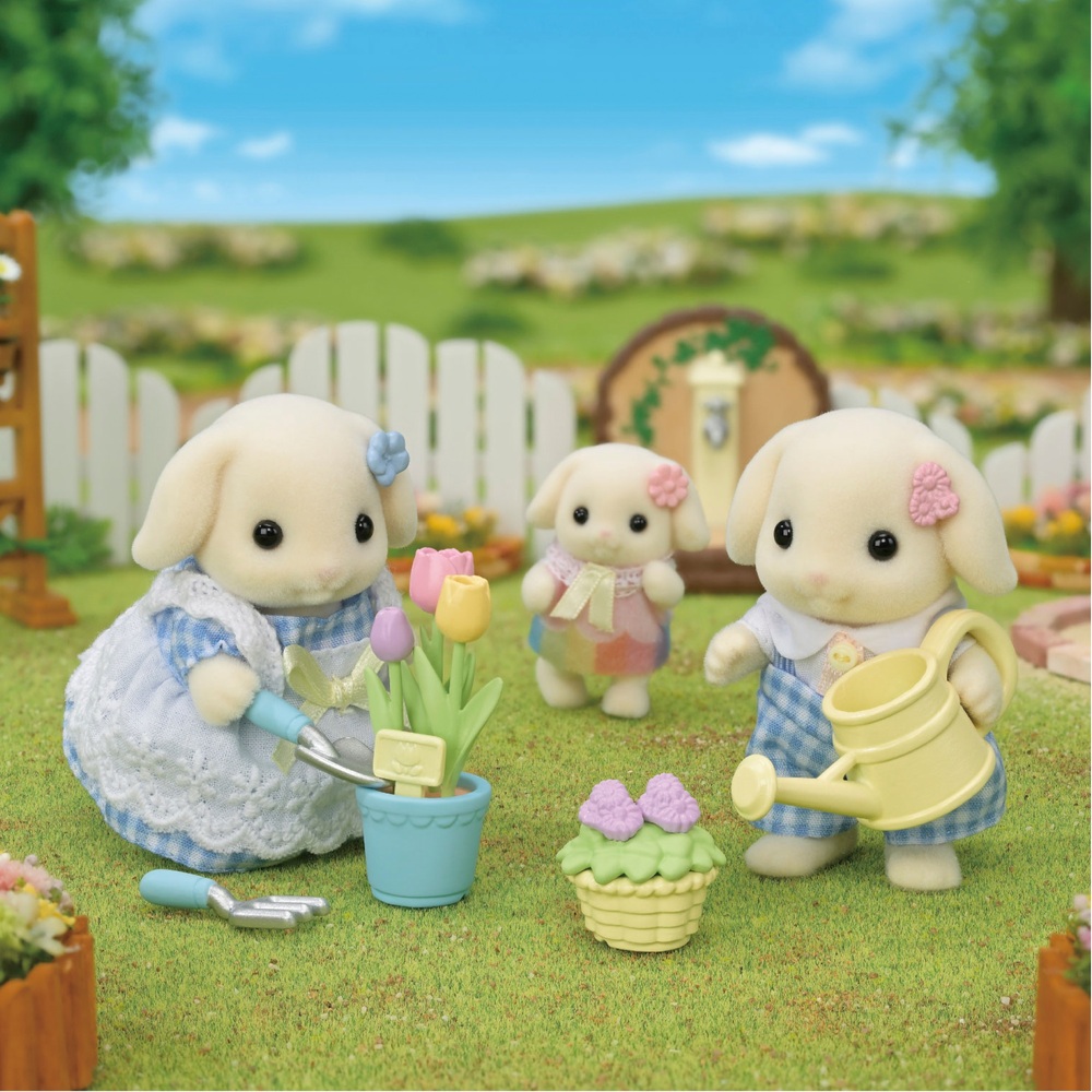 Sylvanian Families Flora Kaninchen Schwester & Bruder Blossom Gartenset