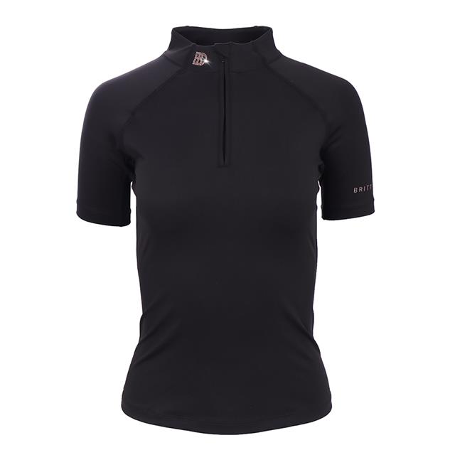Trainingsshirt BRITT EQUESTRIAN Short Sleeve AW25 Zwart