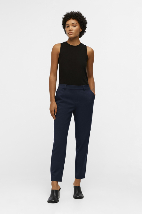 Object blauwe dames broek