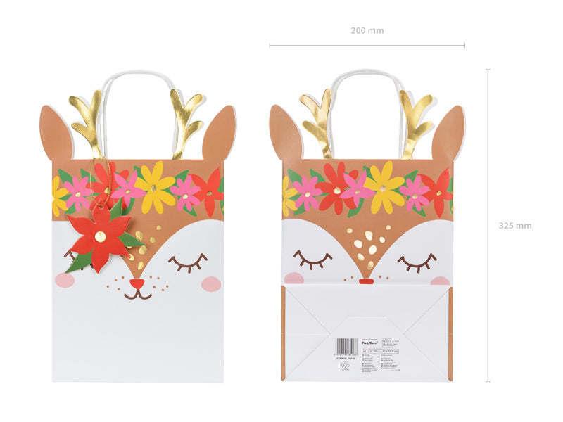 Cadeautasje Hert 30cm