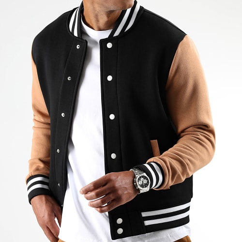 Veste Teddy 2389 Noir Camel