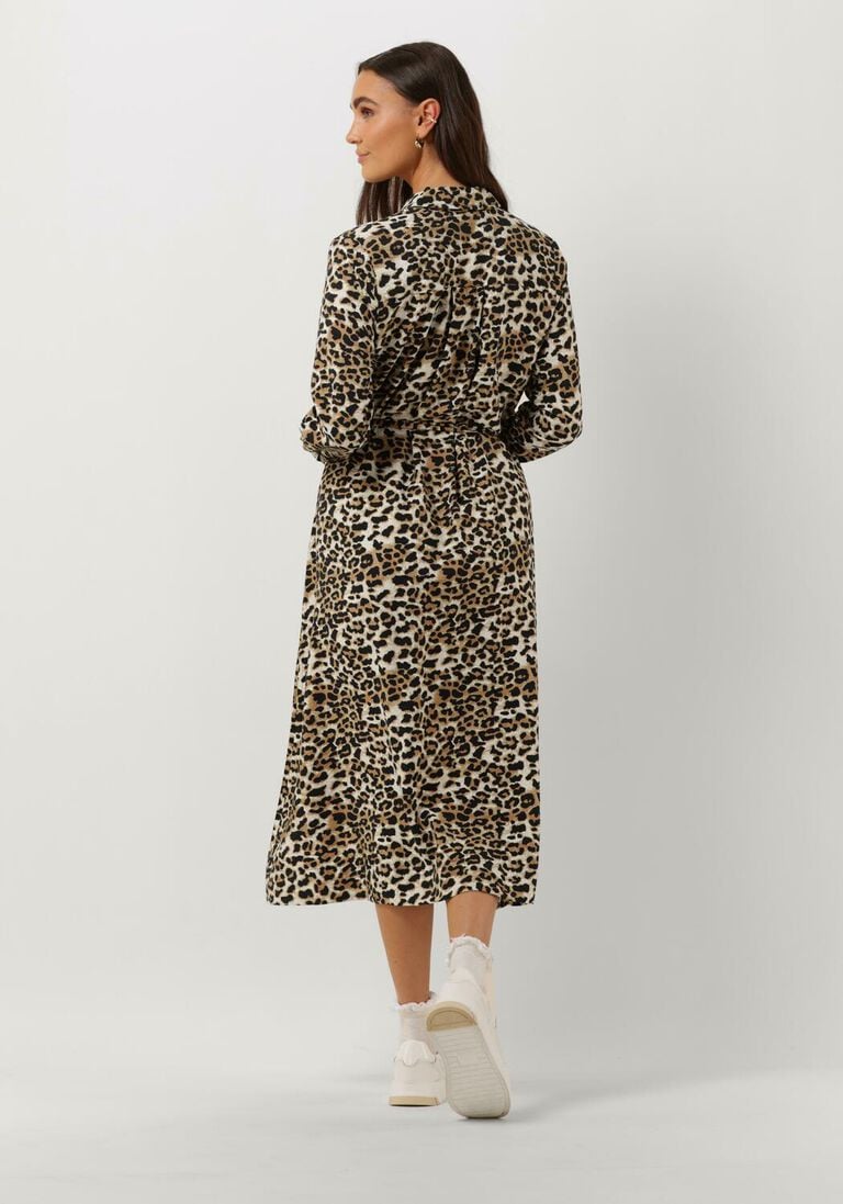 SELECTED FEMME leopard selected femme midi jurk slfsalli ls midi dress