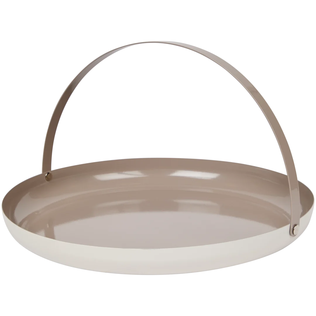 Assiette décorative avec poignée