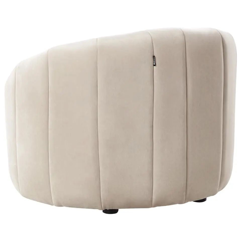 MALUNG - Fauteuil - Beige - Fluweel